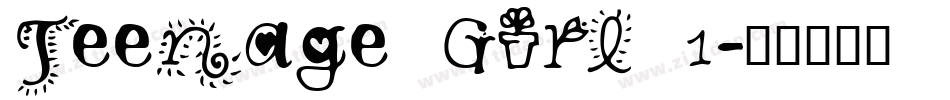 Teenage Girl 1字体转换